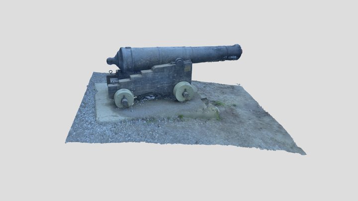 Monument Cannon 3D Model