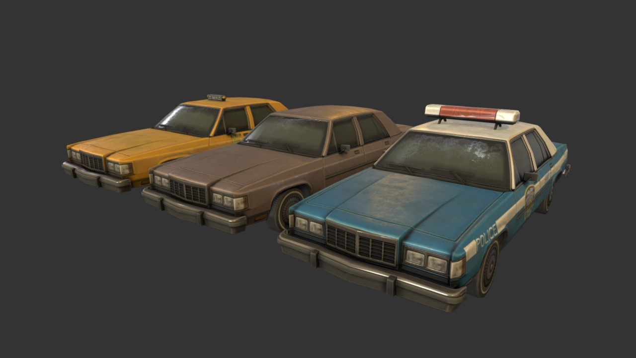3D model 1980’s Generic Car - This is a 3D model of the 1980's Generic Car. The 3D model is about a group of toy cars.