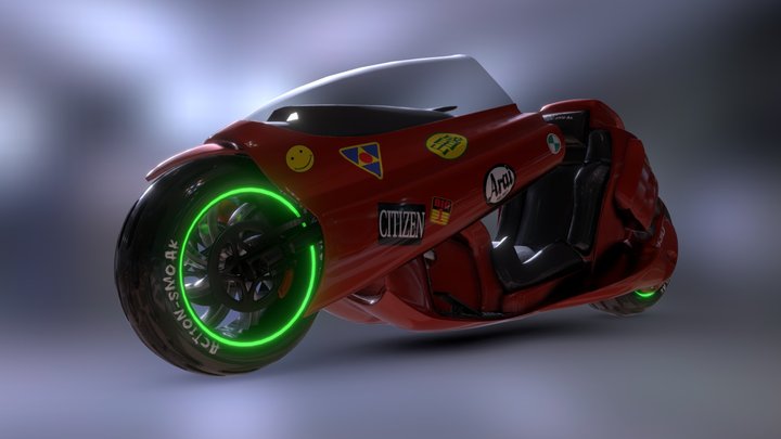 Akira Bike 3D Model