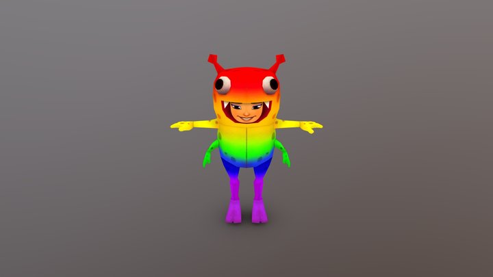 Subway Surf: Yutani (pride) 3D Model