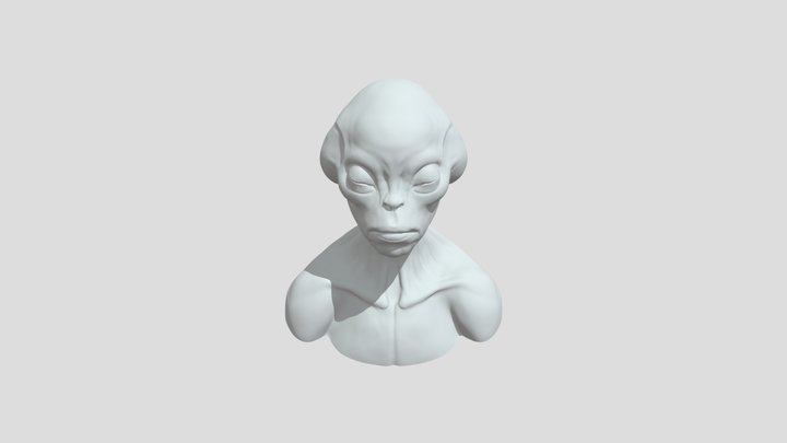 Alien Clay Model 3D Model