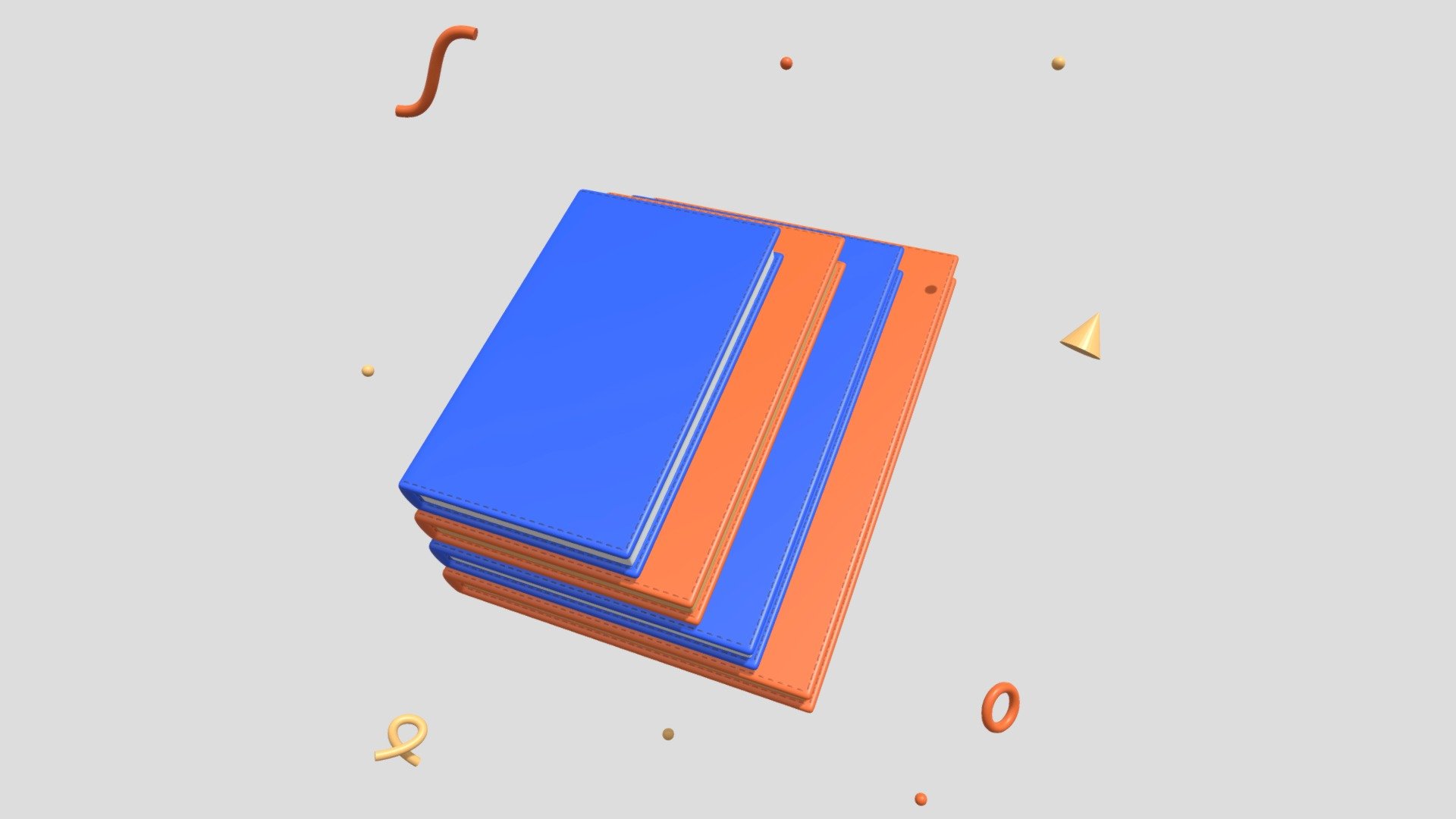 Notebooks - Download Free 3D model by DimenVision [ac11f9d] - Sketchfab