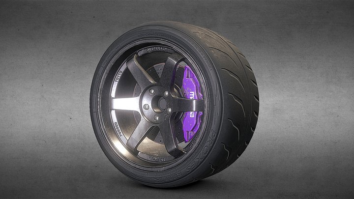 MAZDA_RX7_ Wheel 3D Model