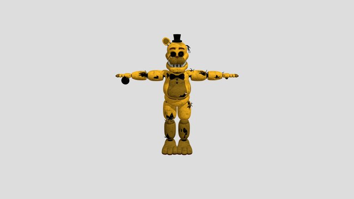 withered fredbear 3D Model