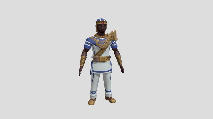 [Student Work] "Egyptian Soldier" 3D Model