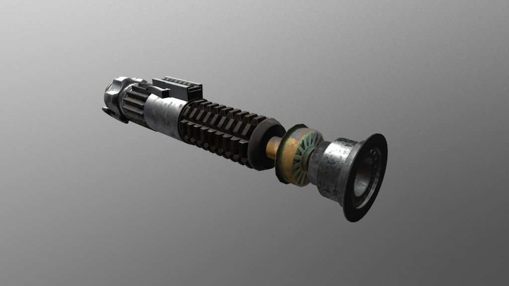 Lightsaber - ObiWan - A New Hope - 3D model by Roberto Yermo ...