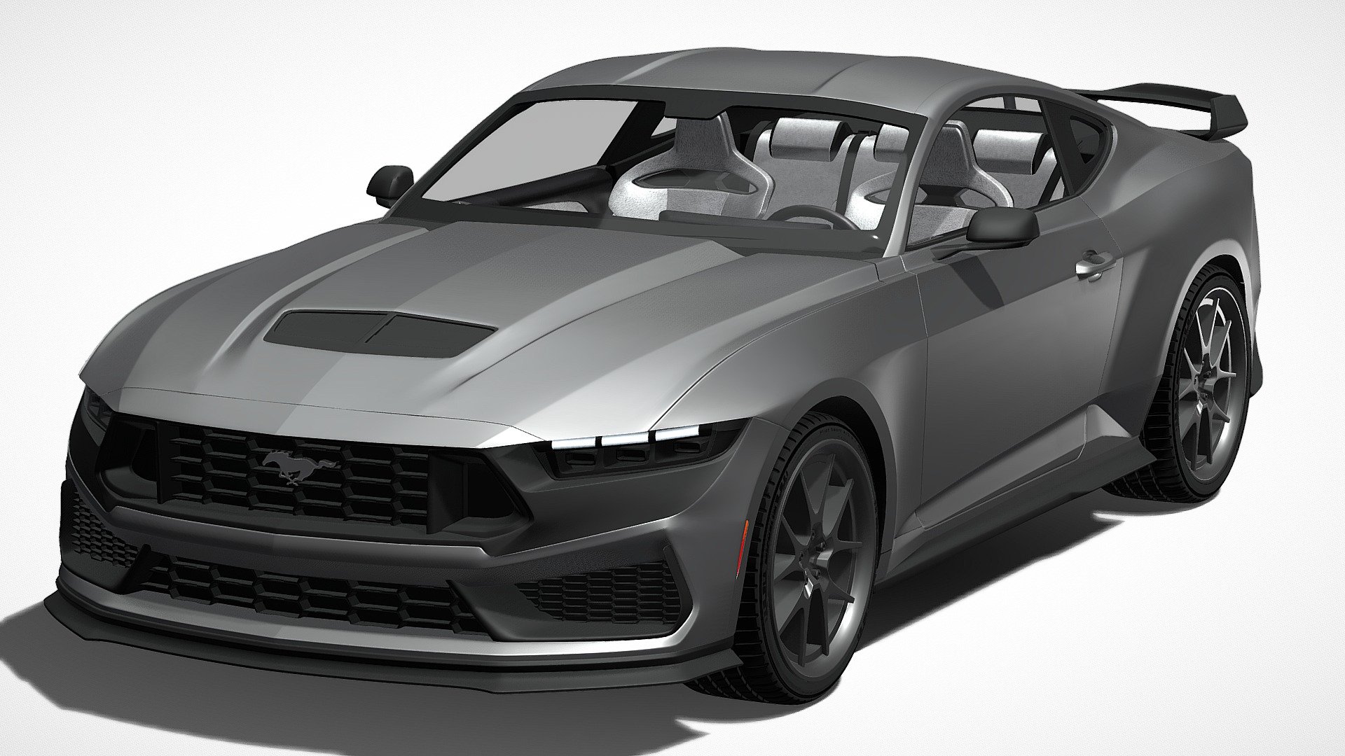Ford Mustang Dark Horse 2024 Buy Royalty Free 3D model by NLM (NLM