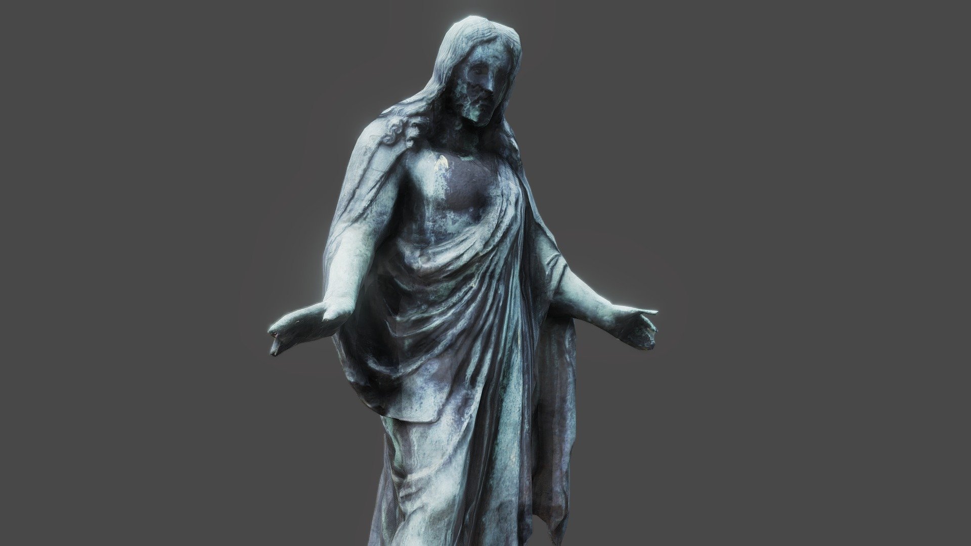 Jesus Statue - Photogrammetry - Low Poly