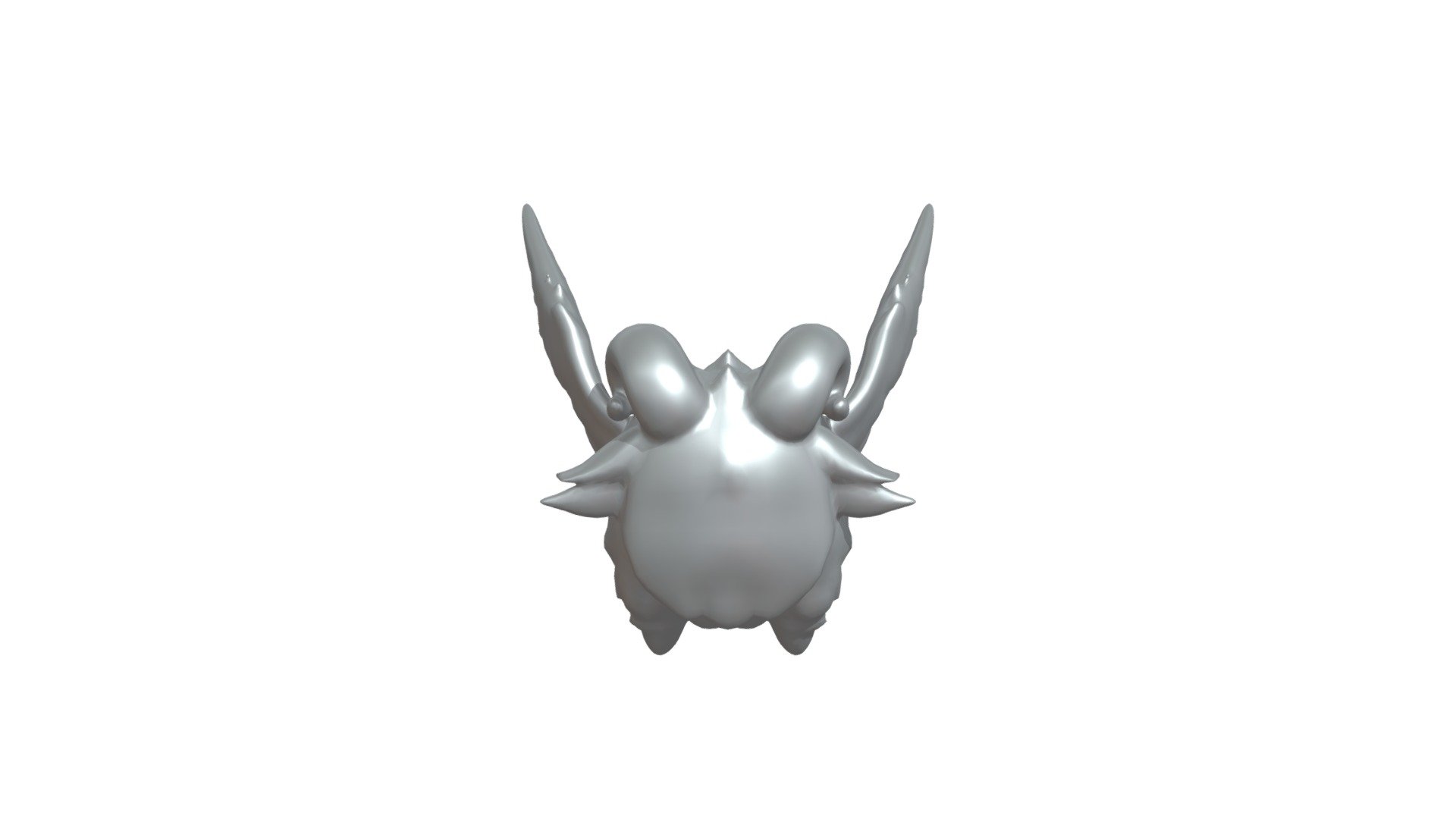 Chibi winged sheep-like creature with horns - 3D model by ideacomm5251 ...