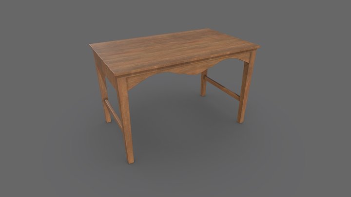 Simple Old wooden Table – Free 3D Model STL