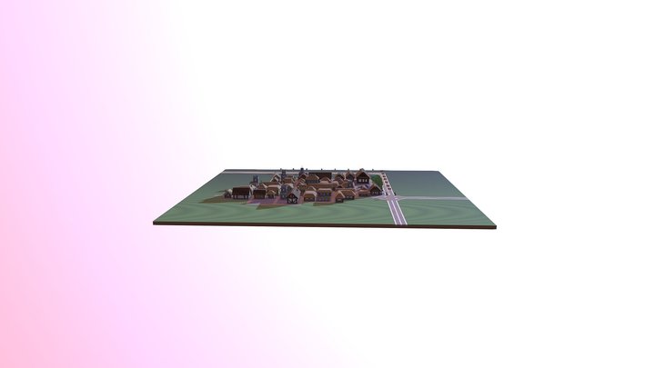 Town Project 3D Model