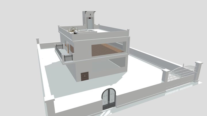 Modern House (SORRY TEXTURES DIDN'T LOAD) 3D Model