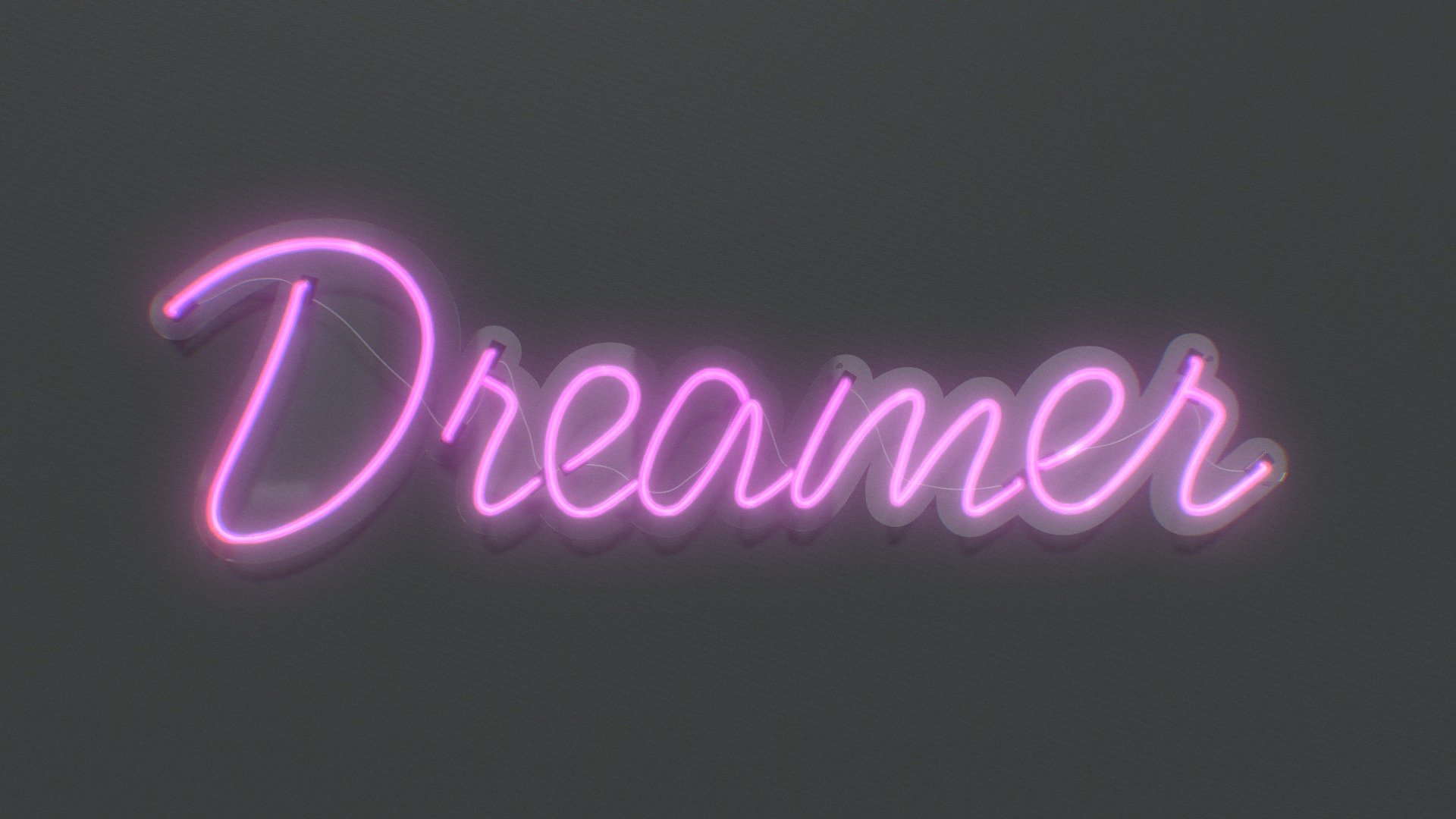 Dreamer - Neon Sign - Buy Royalty Free 3D model by NEONPLEX [ac17910 ...