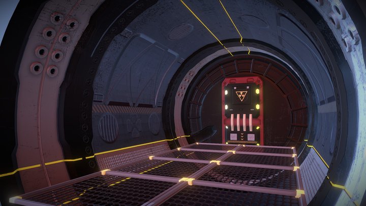 SciFi Walkway 3D Model