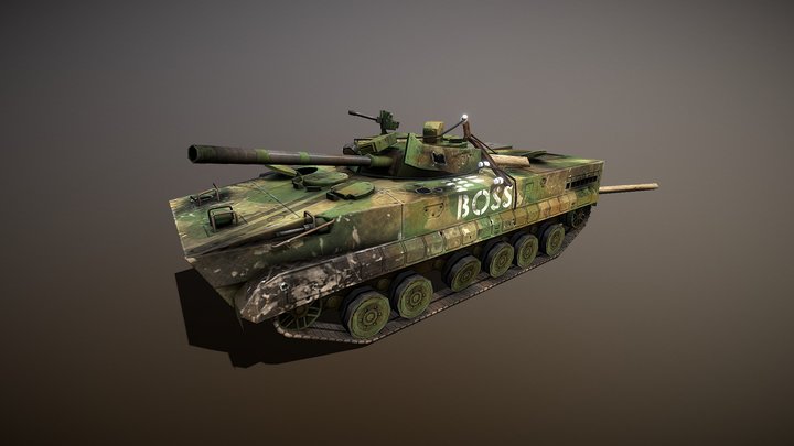 tank BMP 3 3D Model