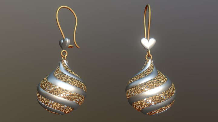 Turkish Earring Exclusive for the first time No3 3D Model