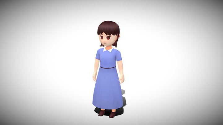 Stylized NPC - Peasant Girl Elsie 3D Model