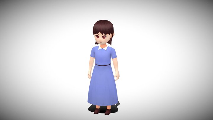 Stylized NPC - Peasant Girl Elsie 3D Model