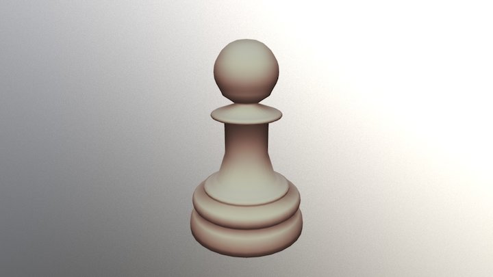 Chess Pawn (Low Poly) 3D Model