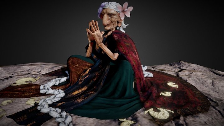 Old Lady 3D Model
