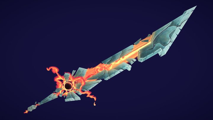 The Black Hole Sword -  Weaponcraft 3D Model