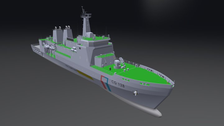 ROC Coast Guard CG128 3D Model