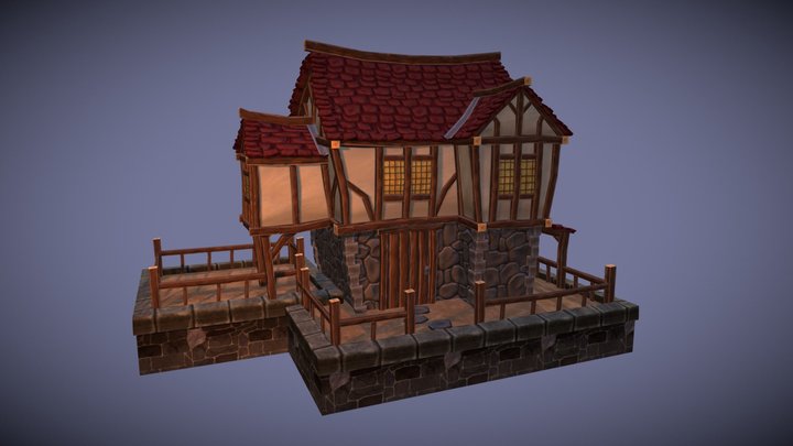 Village Project House 3D Model