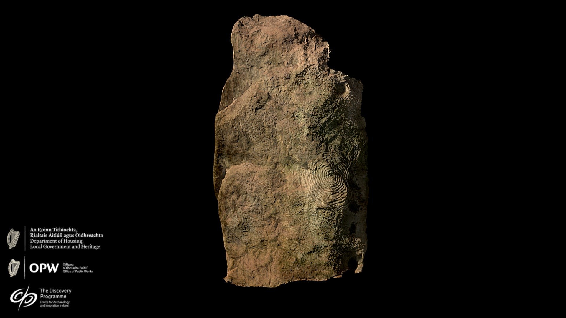 Orthostat C2, Newgrange (Photo) — Sketchfab embed 3D viewer