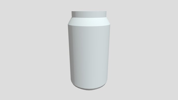 white can. 3D Model