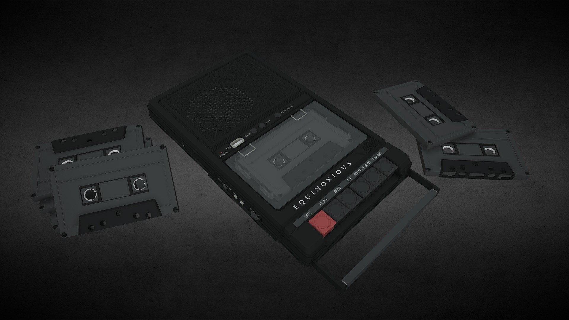 QFX RETRO39 Shoebox Cassette Player
