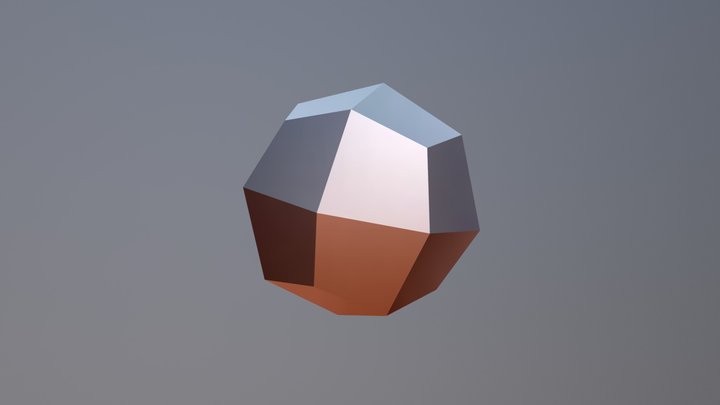 Pseudo Trapezoidal Icositetrahedron 3D Model