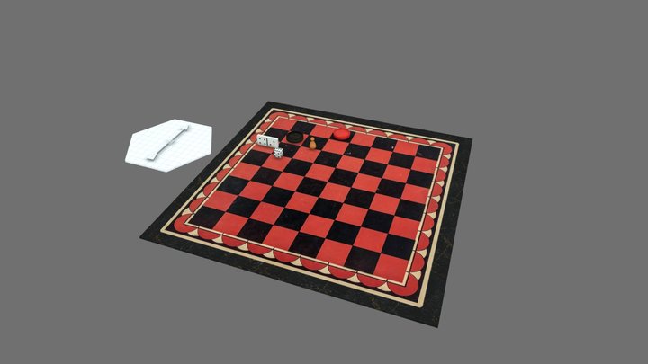 Game Pieces 3D Model