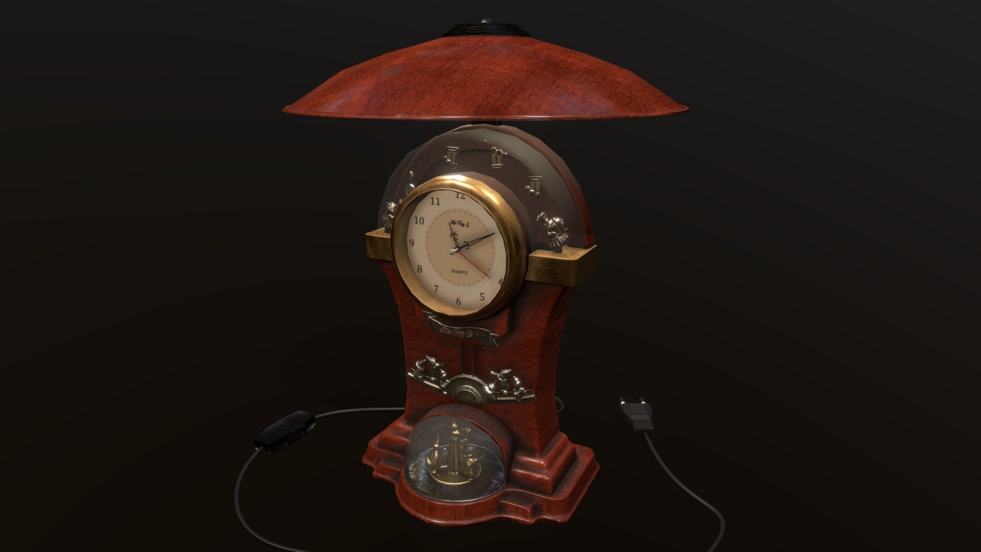 Quartz Clock Lamp - Game Ready