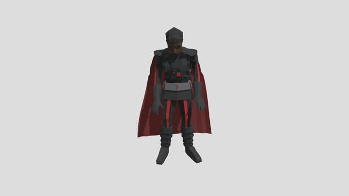 [MOCAP POLISH] Moff Gideon Cape Off Animation 3D Model