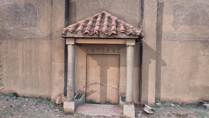 Entrada del menjador d'un barracó republicà 3D Model