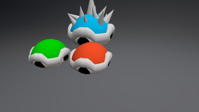 Koopa's shells 3D Model