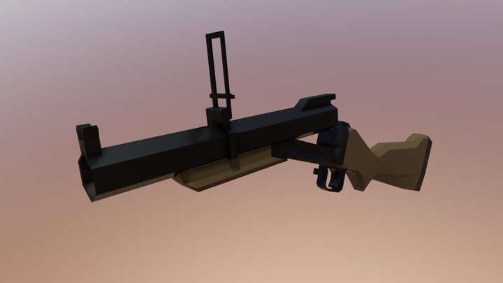 M79 Grenade Launcher [Low Poly] 3D Model