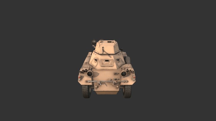Ferret Scout Car 3D Model