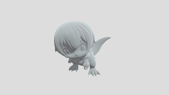 Tangerine Dragonling 3D Model