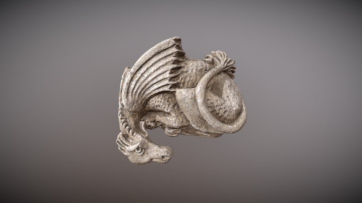 Medieval Dragon_Sculpture 3D Model