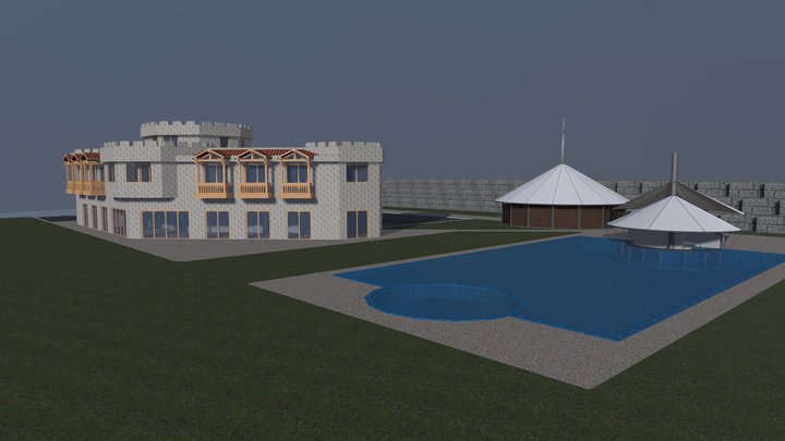 Хотел "Симеон Велики"  гр. Велики Преслав 3D Model