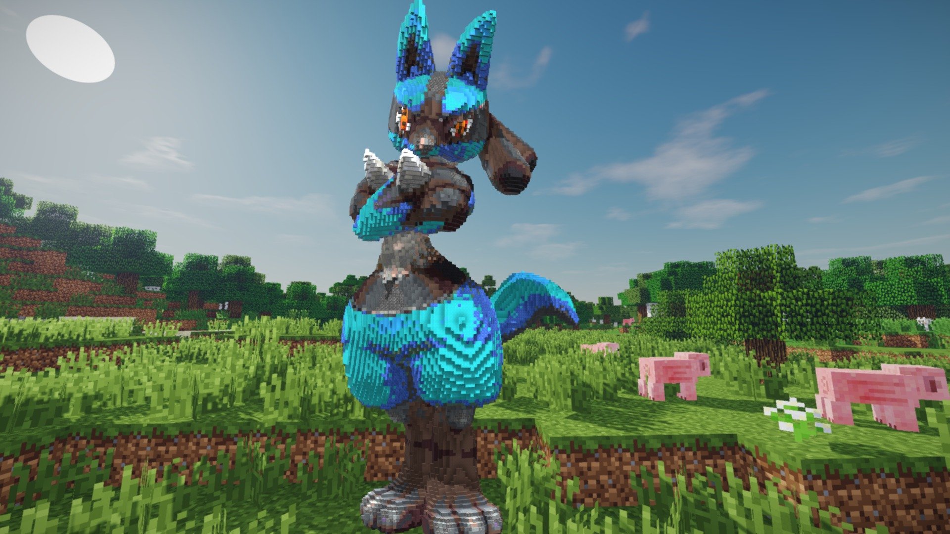 Minecraft Lucario Build Schematic