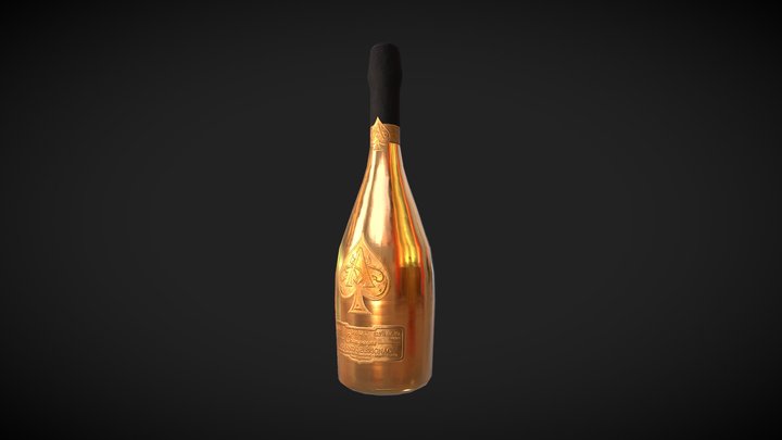 Armand de Brignac Brut Gold 3D Model