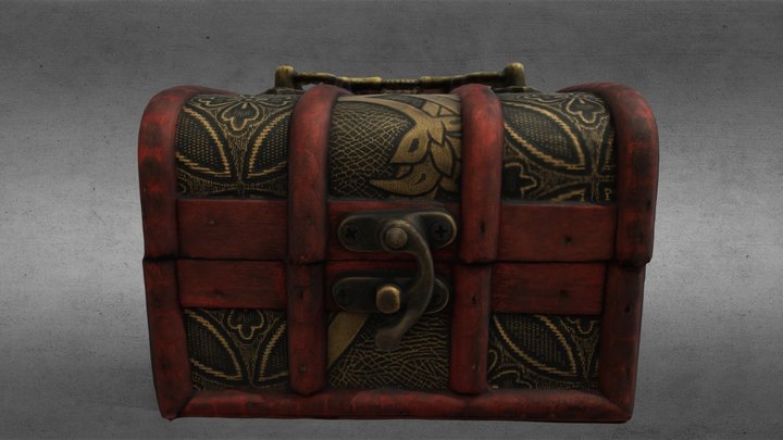 Treasure chest and decorative 3D Model