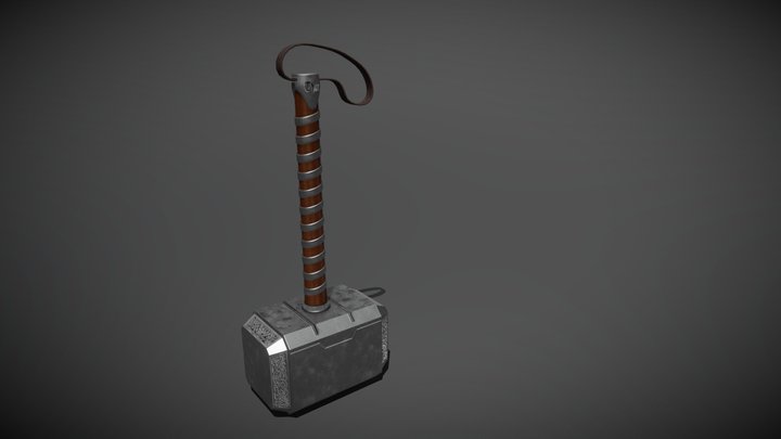 Thor Hammer 3D Model