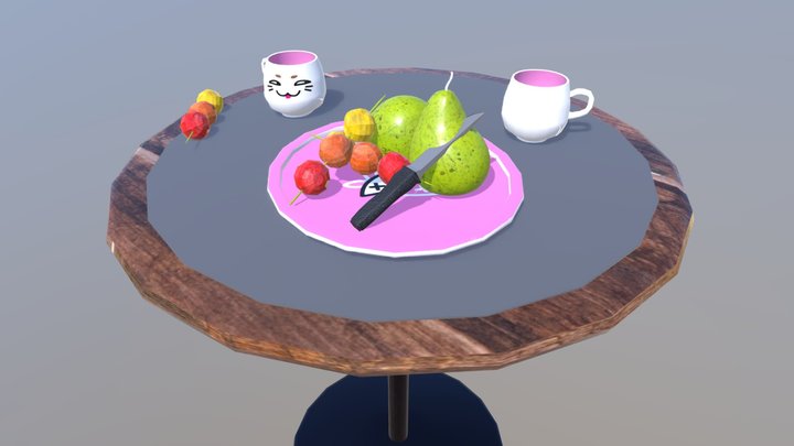Teaparty 3D Model