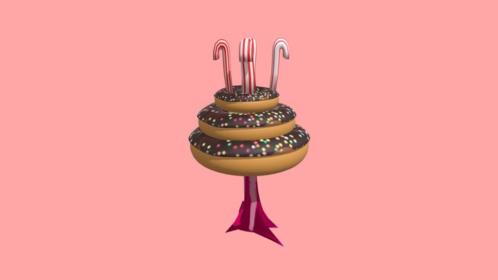 Doughnut tree 3D Model