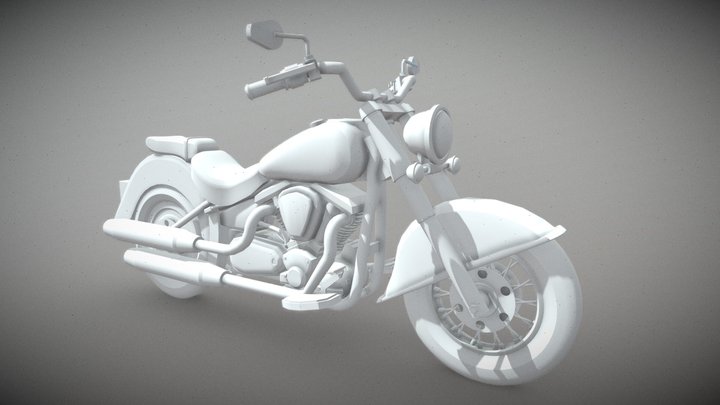 Yamaha XV1600 Roadstar 3D Model