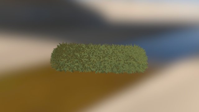 Prop_Hedge (not-so-low-poly) 3D Model