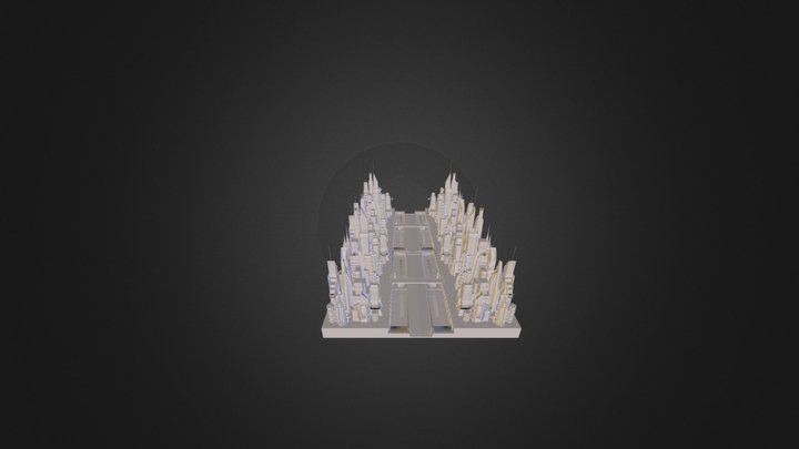 Center City Sci-Fi.obj 3D Model
